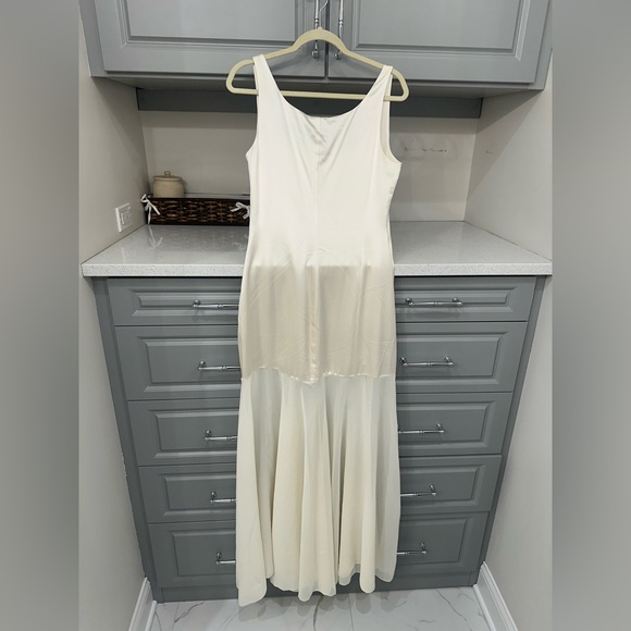 NWT Reformation Zaire Silk Bridal Ivory Dress - sz 8 - Picture 3 of 7